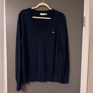 Vineyard Vines Deep Blue V-Neck Sweater
